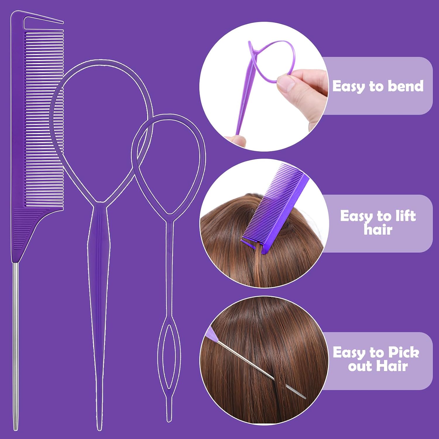 Auroray Hair Accessories For Girls, 1784 Pcs Elastic Ties Set 24 Color Rubber Bands With Organizer Box Cotton Baby Ties Styling Tool Set Clips Elastic Cutter Scissor
