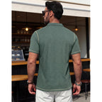 Mens Polo Shirts Short Sleeve Casual Summer Lightweight Cotton Golf Polo Shirts With Pocket