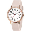 Women's Analog Nurse Watch with Second Hand for Nursing, 12/24 Time, Silicone Band, Easy Read
