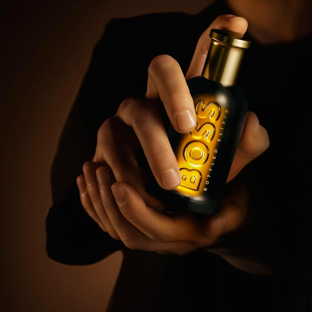 Hugo Boss Bottled Elixir Parfum – Woody Men's Cologne – With Notes of Incense, Vetiver & Cedarwood Essence – Long Lasting Fragrance