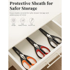 Astercook Kitchen Scissors 3 Pack, Heavy Duty All Purpose Kitchen Shears For Food And Packaging, Stainless Steel Food Scissors For Meat, Poultry, Herbs And Vegetables, Dishwasher Safe