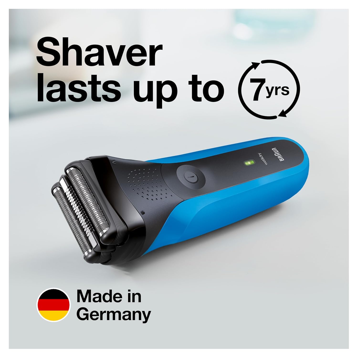 Series 3 3010s Wet & Dry Electric Shaver for Men/Rechargeable Electric Razor, Blue