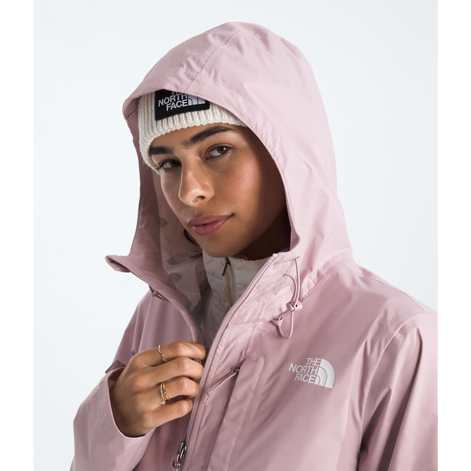 The North Face Women'S Alta Vista Rain Jacket | 3 Piece Hood With Adjustable Cinch-Cord, Waterproof, Breathable