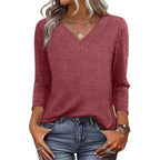 Wiholl 3/4 Length Sleeve Womens Tops Lightweight Summer Outfits Plus Size Casual T-Shirts