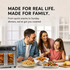 Emeril Lagasse Extra Large French Door Air Fryer Toaster Oven Combo, 24 Cooking Functions And Digital Controls, 7 Accessories Included, Stainless Steel Finish, 26Qt Capacity