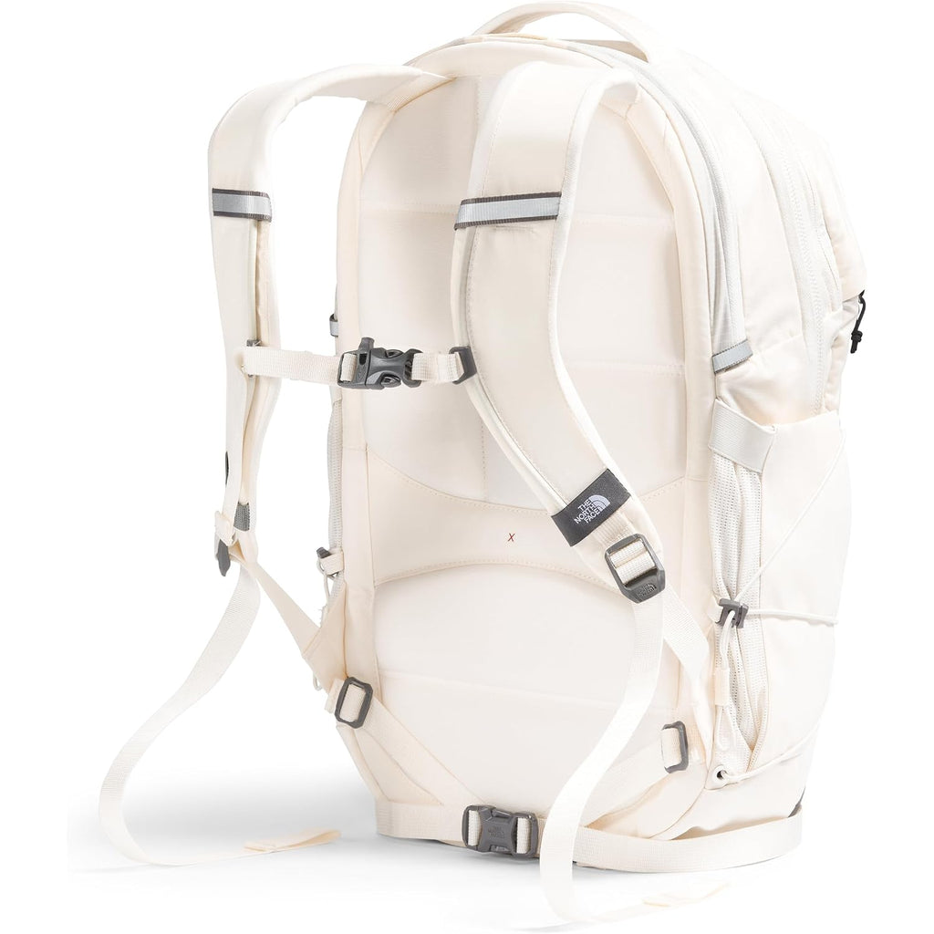 The North Face Women'S Borealis Commuter Laptop Backpack - Everyday Travel Bag, Laptop Sleeve, Reflective Details, Gardenia White/Tnf Black-Npf, One Size
