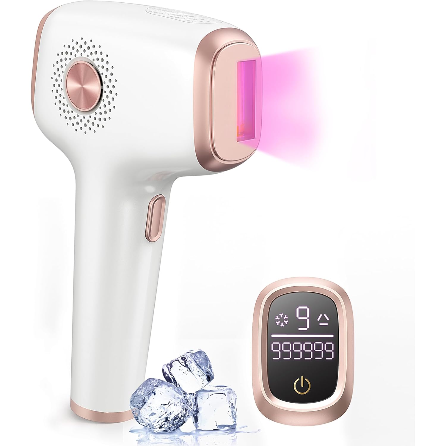 INNZA IPL Hair Removal with Ice Cooling Care Function for Women,Long-Lasting Results,999,999 Flashes Painless Hair Removal, Hair Removal Device for Armpits Legs Arms Bikini Line