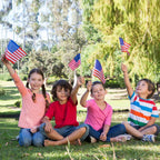 American Flags On Stick, 12 Pcs 8X12 Inch Small Us Wood Stick Flags With Kid-Safe Spear Top, Memorial Day Decorations, Patriotic Decorations, 4Th Of July, 250Th Anniversary, Parades