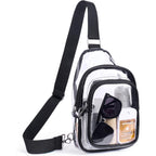 Clear Bag For Stadium Events, Stadium & Concert Approved Clear Sling Crossbody Purse For Women & Men