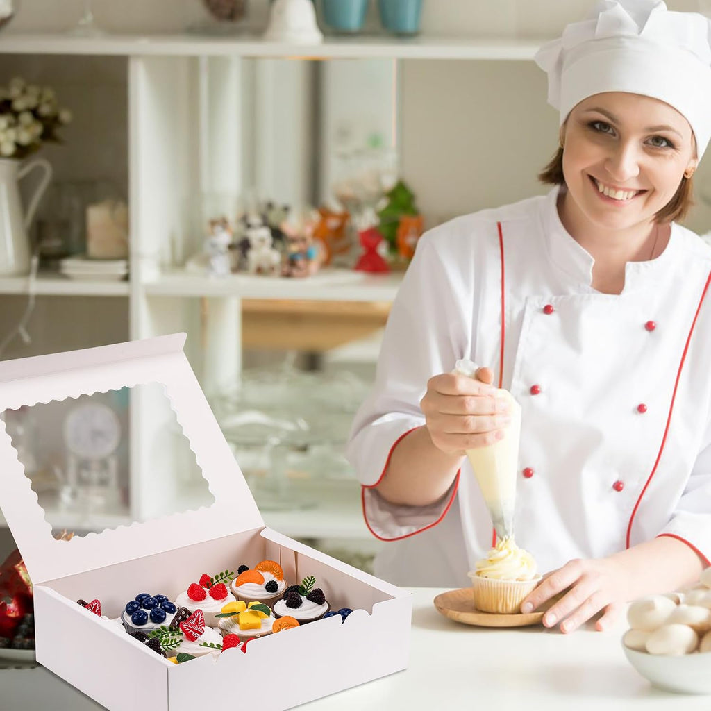 Hoewina 6Pcs Cupcake Boxes - Hold 12 Count Cupcake Containers With Window, Food Grade Cupcake Holder Easy Transport And Presentation - Ideal For Cupcakes, Desserts, And More