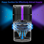 Fly Trap Indoor,Blue Gnat Traps House Indoor,Indoor Insect Trap With Timer | Fruit Fly Trap Indoors Suctions & Captures, 6/12Hr Timer, Kid & Pet Friendly, Low Noise, 10 Refills