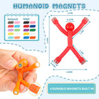 30Pcs Magnet Men, Magnetic Travel Toys, Fun Magnet Sensory Fidget Toys For Kids, Airplane Car Road Trip Toddlers Activities Essential, Magnetic People Building Figures Decorative Gifts Stuffers