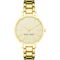 Nine West Women'S Crystal Accented Bracelet Watch
