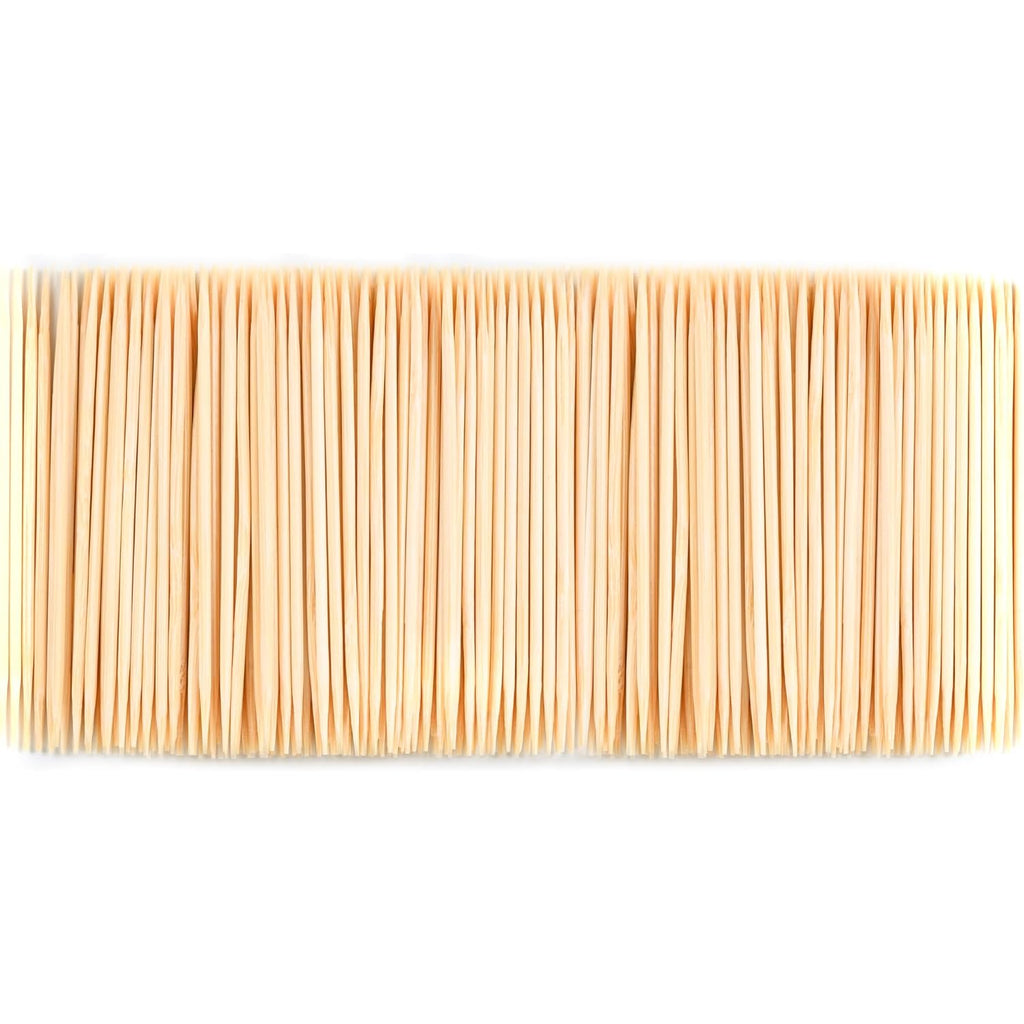 Damuzhi 1000 Count Bamboo Toothpicks Barbecue, Fruits And Teeth Cleaning - Round Double-Pointed Wooden Toothpicks, For Appetizers,Olives