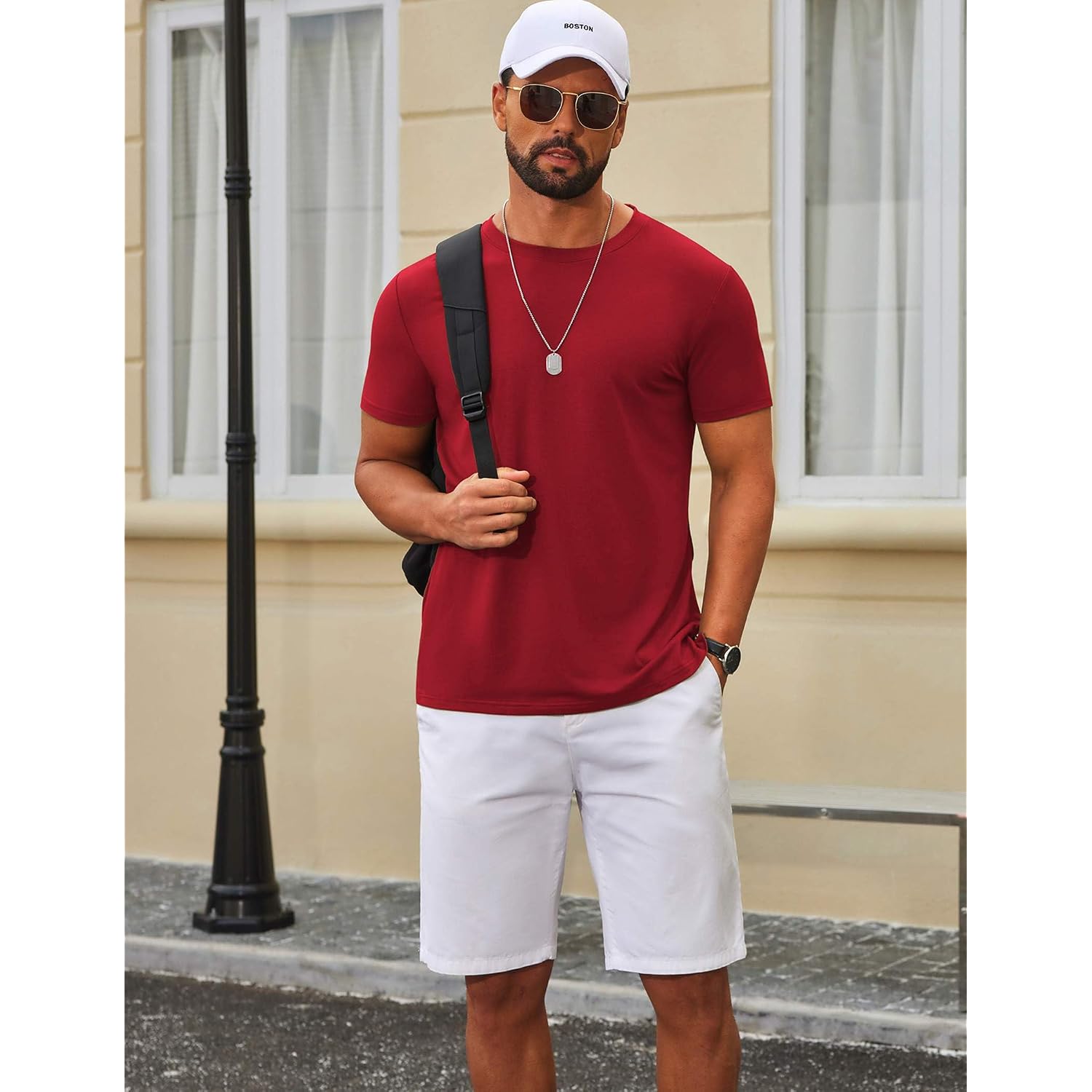 Coofandy Men'S T-Shirts Short Sleeve Crew Neck T Shirts Casual Classic Basic Tee Shirts