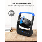 Gazeled Battery Operated Fan, Camping Fan Battery Powered, Super Long Lasting, 5'' Portable D-Cell Battery Powered Desk Fan With Timer, 3 Speeds, Quiet, 180° Rotation, For Office,Bedroom,Outdoor, F24