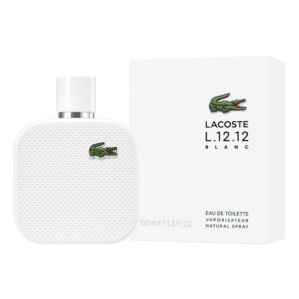 Lacoste - L.12.12 Blanc Eau De Toilette - Men'S Fragrance - Woody Aromatic - With Notes Of Grapefruit, Tuberose & Vetiver