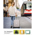Travel Backpack For Women Men Waterproof Laptop Backpack Airlines Approved Carry On Backpack Bag Computer Bookbag For Business, Work, Traveling Fits 15.6 Inch Laptop(Beige)