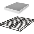 7 Inch Box Spring For Queen Bed, Quick Assembly Queen Size Metal Mattress Foundation With Fabric Cover, Strong Steel Frame, Heavy Duty, Low Profile Bed Frame Base Cama, Queen Upgraded Version