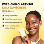 Celimax Pore+Skin Clarifying Daily Sunscreen | Spf 50 Broad Spectrum, Sunscreen With Txa & Niacinamide, Non-Sticky, No White Cast, For All Skin Tones, Korean Skincare, 50Ml