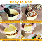 Onigiri Mold, 3 Pack Musubi Press Maker Triangle Rice Ball Mold Maker For Kid Lunch Bento And Home Diy