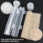 Sushi Making Kit, Upgraded 11.8 Inches Sushi Roller, Sushi Rolling Mat Sushi Maker Sushi Kit, Sushi Bazooka Easy Made Sushi Translucent white
