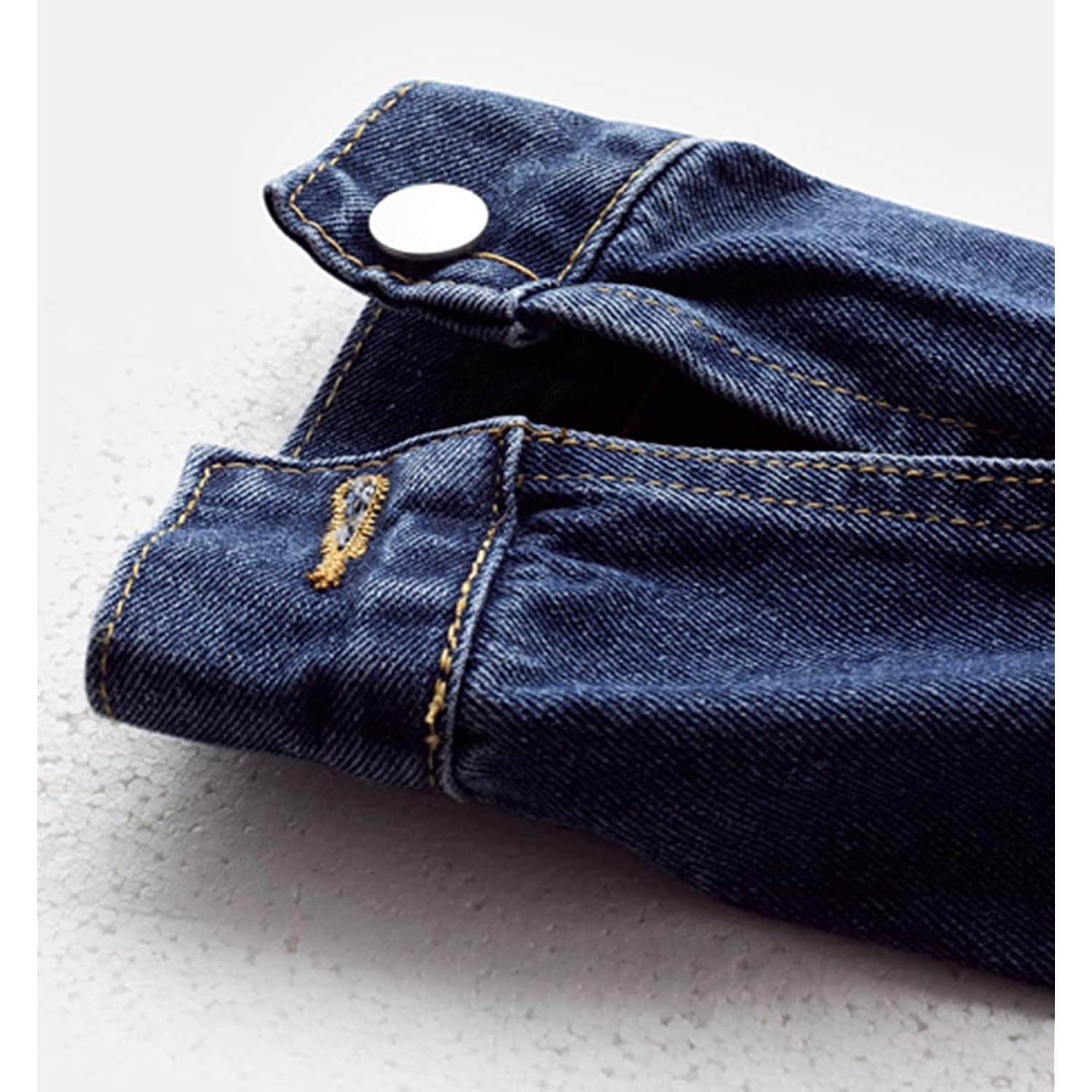 Women'S Basic Long Sleeve Button Down Distressed Denim Jackets Jean Jacket Coat