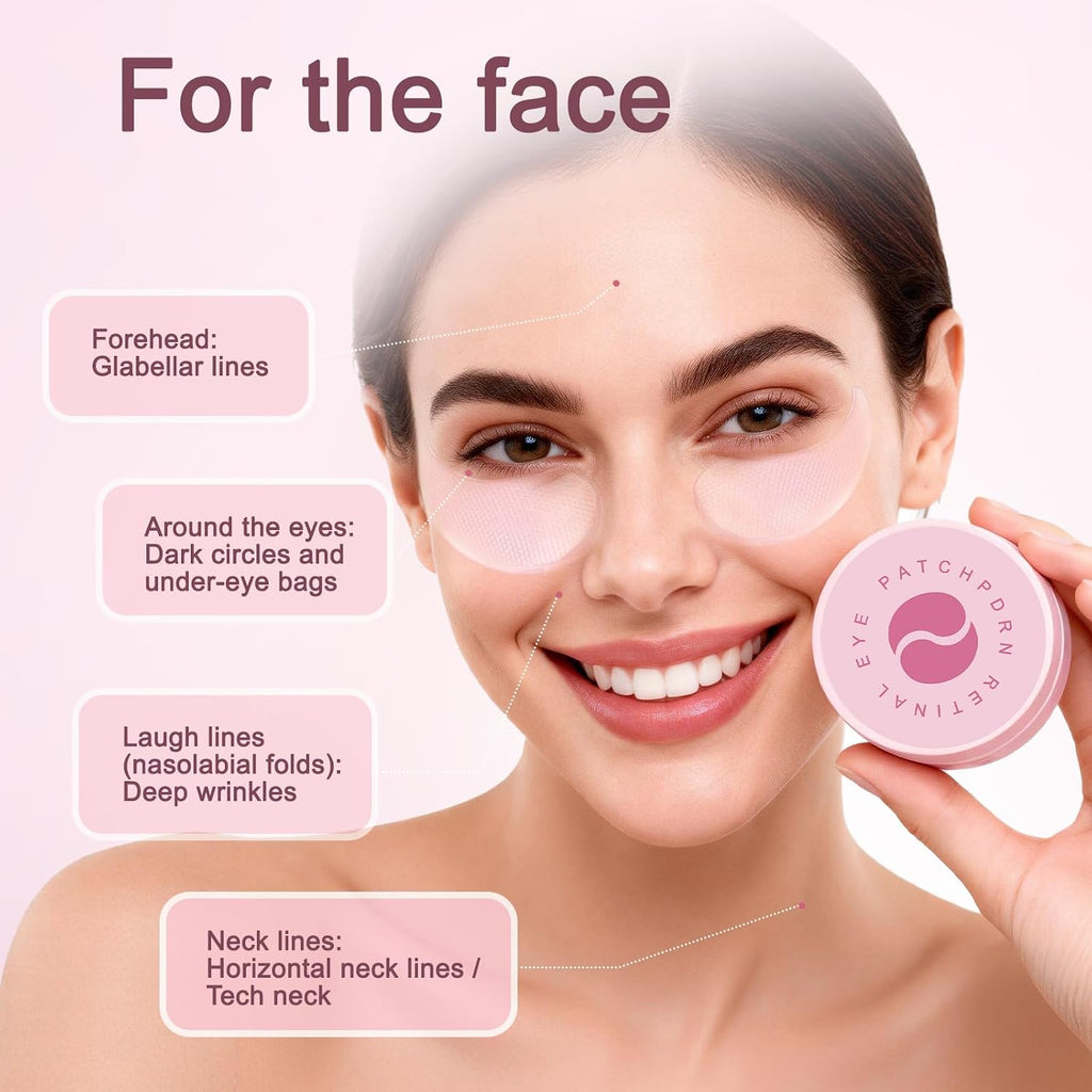 Pdrn Under Eye Patches Retinal Under Eye Patches Revive Under Eye Patch | For Women And Men Eyes And Dark Circles Puffy Eyes Undereye Bags Birthday Gifts For Women Travel Essentials- (60 Pc)