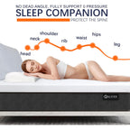 Valuxe 3 Inch Gel Memory Foam Mattress Topper Queen Size High Density Cooling Pad Pressure Relief Bed Topper (With Removable & Washable Bamboo Cover)
