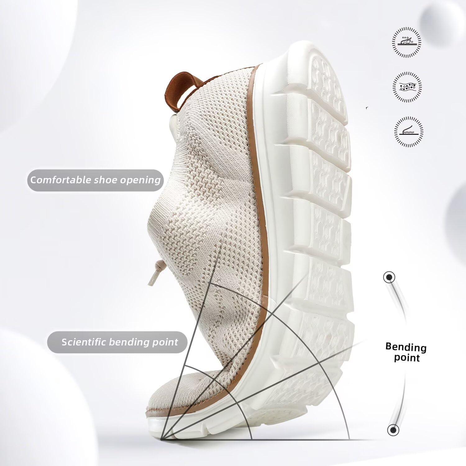 Men'S Casual Dress Shoes Fashion Walking Sneakers Mesh Business Oxfords Work Lightweight Soft Sole