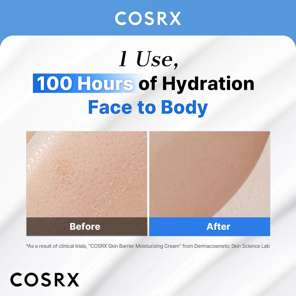 Cosrx Skin Barrier Moisturizing Body Cream | 100-Hour Hydration For Dry To Extremely Dry Skin, With Ceramide & Hyaluronic Acid | Unscented, Non-Greasy | 15.2 Fl Oz, Korean Skin Care