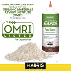 Harris Diatomaceous Earth Food Grade, Half Pound With Easy Application Puffer Tip