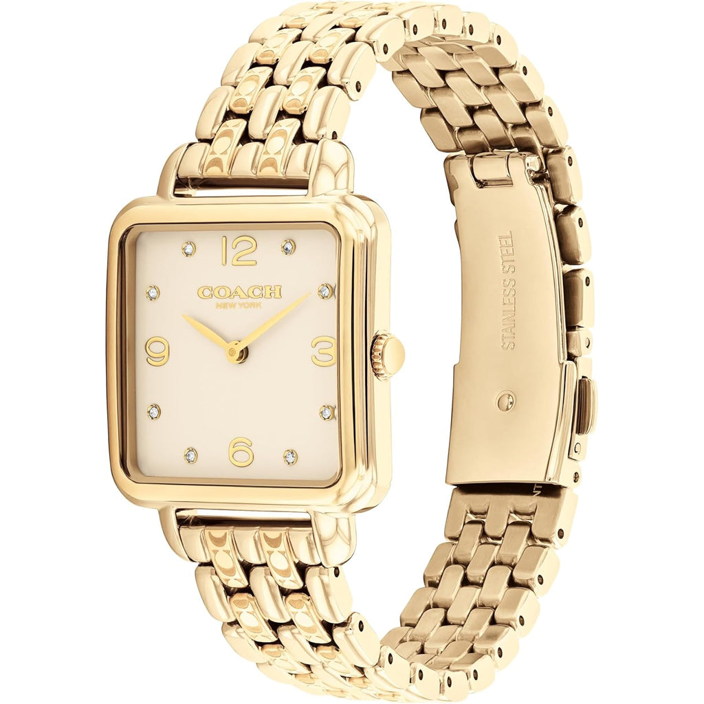 Coach Cass Women'S 2H Quartz Watch - Square Stainless Steel Bracelet - Premium Fashion Timepiece - Gift For Her