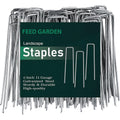 6 Inch 50 Pack Hot-Dip Galvanized Landscape Staples Plant Cover Spikes 11 Gauge Tent Stakes Garden Stakes Landscaping Fabric Sod Pins Yard Pins For Decoration Weed Barrier Fabric