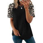 WIHOLL Summer Tops for Women 2026 Trendy Short Sleeve Shirts Crew Neck Tops Curved Hem Fashion Clothing