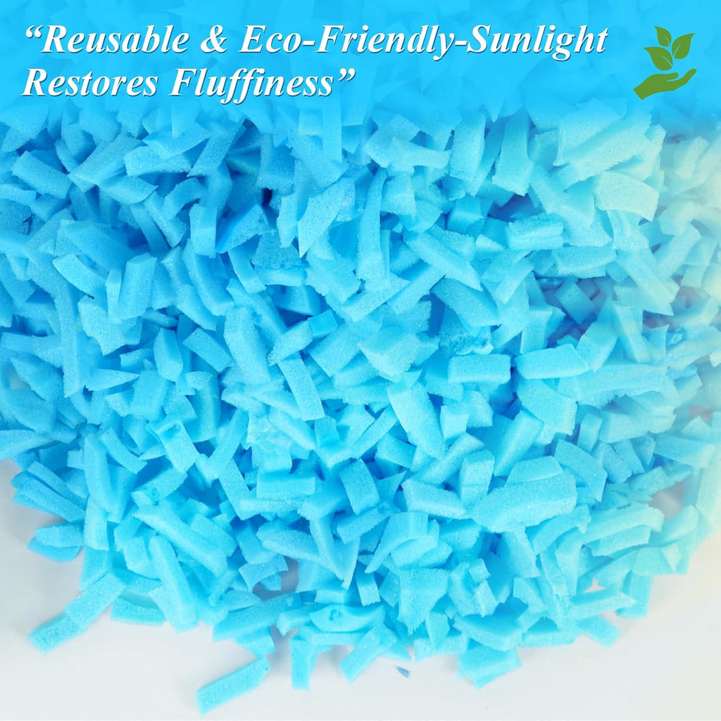 Bean Bag Filler, 5Lbs Gel Shredded Memory Foam Filling, High Density Refill & Replacement Foam For Bean Bag Chair, Pillow Stuffing, Couch Cushions, Dog Bed, Pouf Ottoman, Stuffed Animals, Arts Crafts
