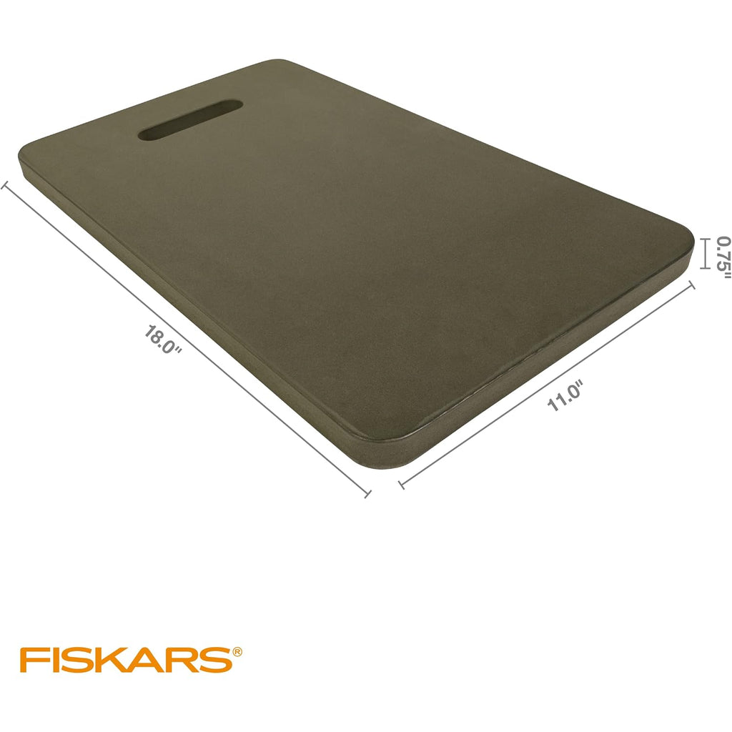 Fiskars 11" X 18" Garden Kneeling Pad, Foam Knee Cushion With Handle, Green
