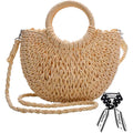 Straw Shoulder Bag For Women Woven Purse Beach Envelope Clutch Straws Wallet | Straw