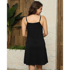 Elescat Womens Summer Dresses Spaghetti Strap V Neck Casual Sleeveless Sundress Beach Cover Ups With Pockets 2026