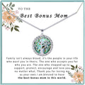 SmileBelle Tree of Life Necklace as Mothers Day Gift for Mom, Birthday Gifts for Stepmom as Bonus Mom Gift from Daughter, Grandma Present Silver Mother in Law Necklace as Tree of Life Jewelry