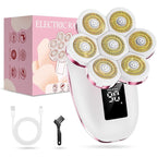Electric Razors for Women, 7D Floating Head Cordless Shaver, Wet/Dry Painless Hair Remover with Detachable Head, Waterproof for Face, Legs, Underarm, Ideal Gift (Pink)