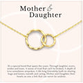HOPE LOVE SHINE Mother Daughter Necklace With Message Card, Premium Jewelry Gift