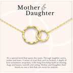 HOPE LOVE SHINE Mother Daughter Necklace With Message Card, Premium Jewelry Gift