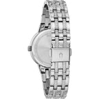 Bulova Ladies' Crystal Phantom 3-Hand Quartz Watch, Faceted Mineral Glass Dial