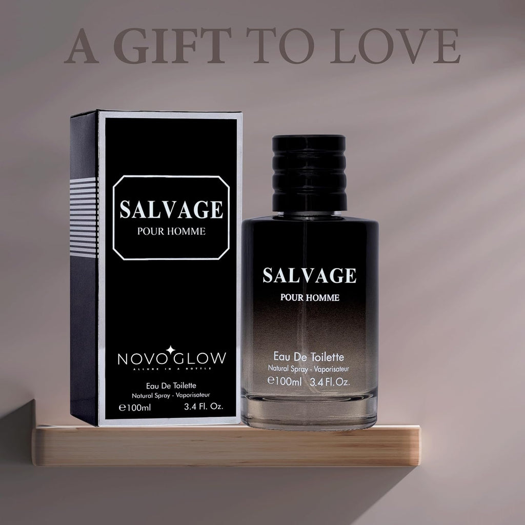 Salvage for Men 3.4 Oz Men's Eau De Toilette Spray Refreshing & Warm Masculine Scent for Daily Use Men's Casual Cologne Great Holiday Gift Smell Fresh All Day A Gift for Any Occasion