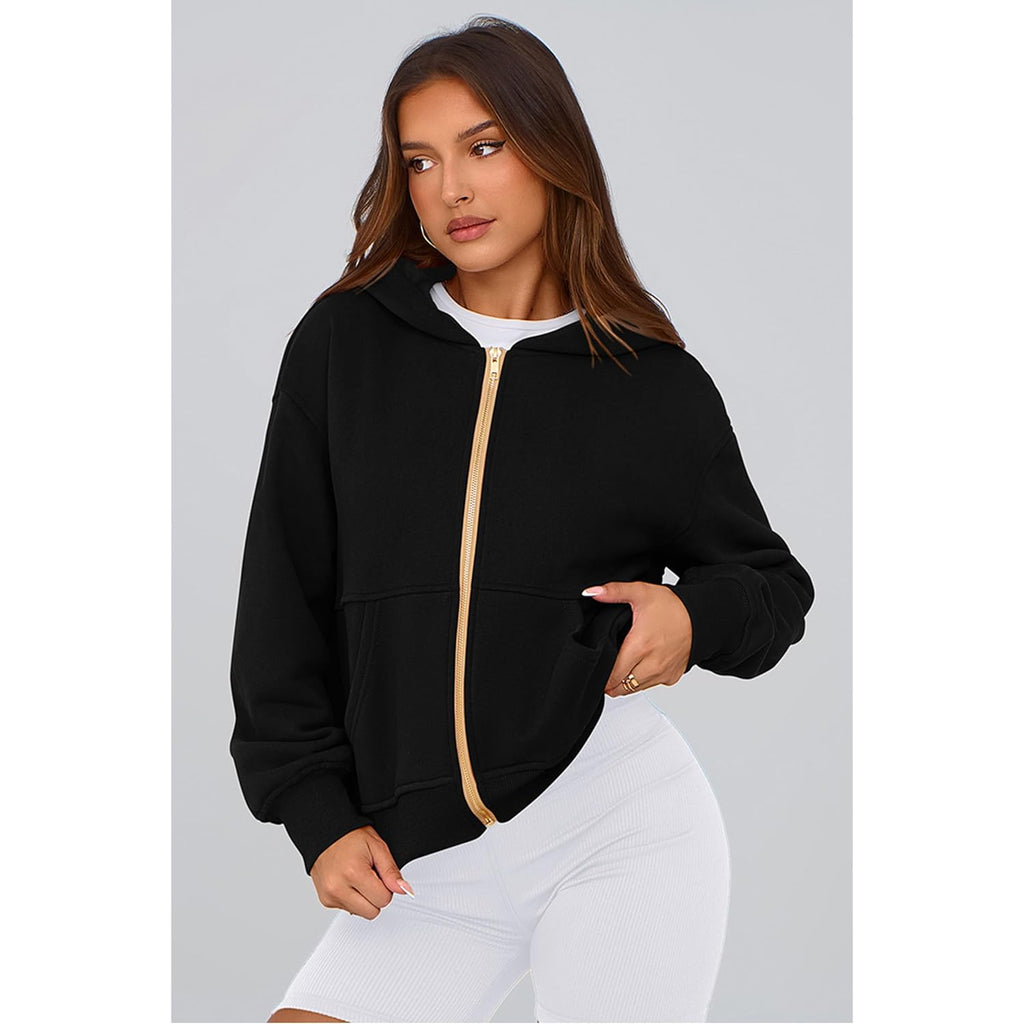 Hoodies for Women Sweatshirt Zip Up Hoodie Fall Fashion 2026 Trendy Long Sleeve Jackets Winter Clothing Outfits