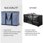 Scout 4 Boys Zip Tote - Durable Lightweight Bag For Beach, Pool, Family Travel, Storage - Water-Resistant, Zips Shut