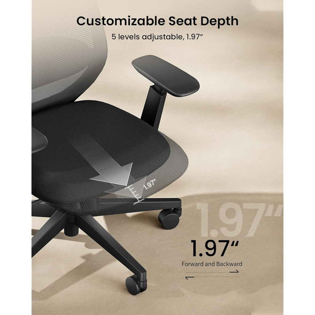 Protoarc Ec200 Ergonomic Office Chair With Adjustable Seat Depth