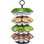 Kimiup Coffee Pod Holder, K Cup Organizer Compatible With K-Cups(36 Pods), Kitchen Detachable Coffee Pod Organizer For Countertop, Spins 360-Degrees