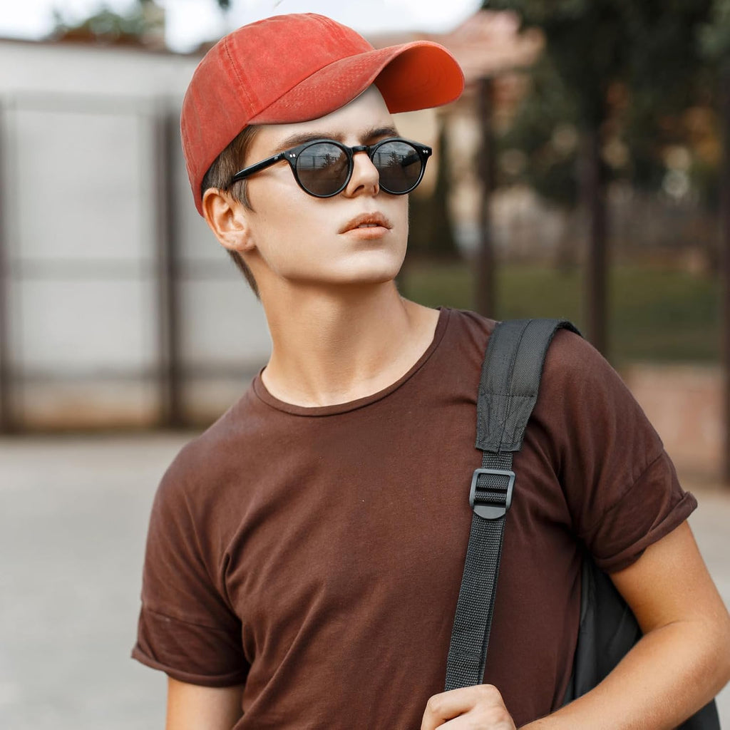 7 Pieces Unisex Vintage Washed Distressed Baseball Hat Baseball Cap Twill Adjustable Dad Hat